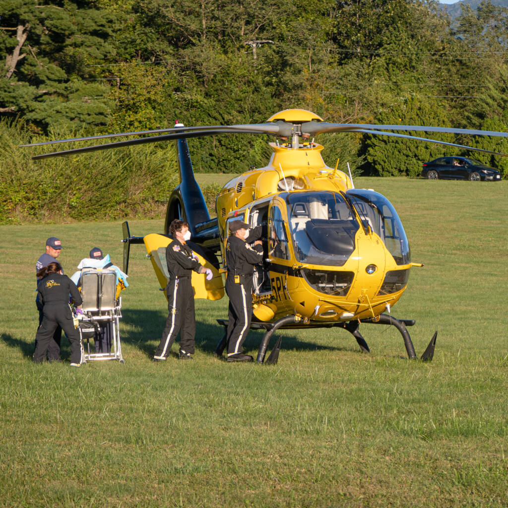 Loading Patient in to Air Care 5